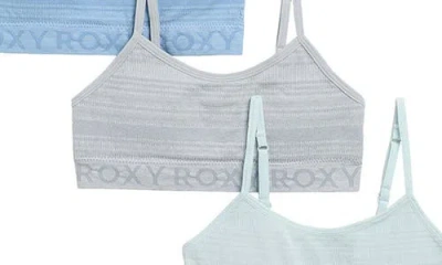Roxy Kids' Assorted 3-pack Textured Bralettes In Multi