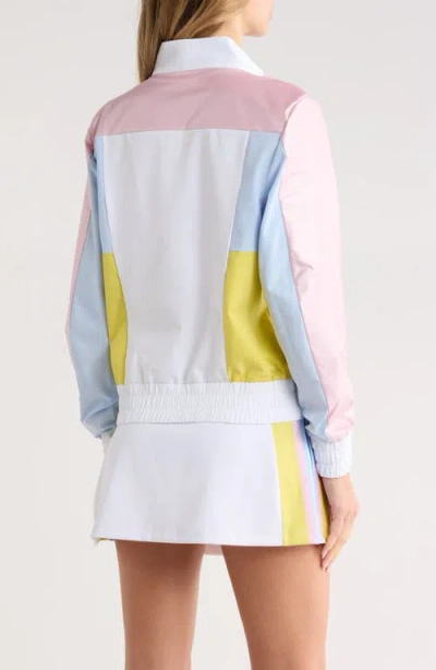 Original Penguin Colorblock Quarter Zip Pullover In Multi