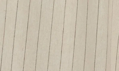 Max Studio Stripe Drawstring Pants In Brown