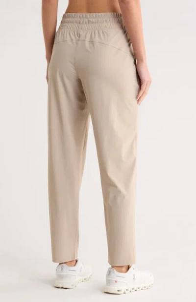 Layer 8 Tapered Straight Leg Pull-on Pants In Neutral