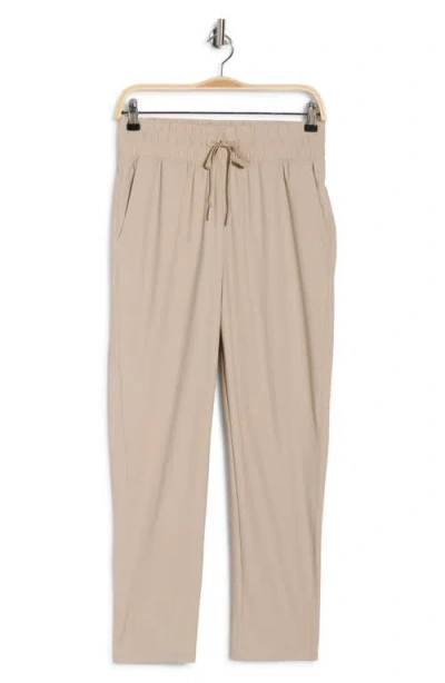 Layer 8 Tapered Straight Leg Pull-on Pants In Neutral