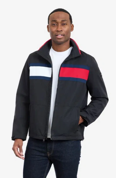 Tommy Hilfiger Flag Softshell Zip Jacket In Multi