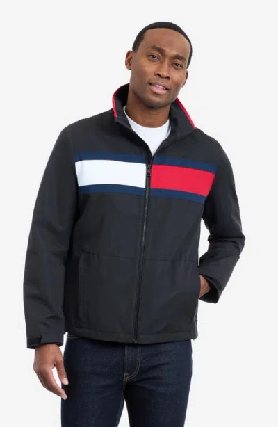 Tommy Hilfiger Flag Softshell Zip Jacket In Multi