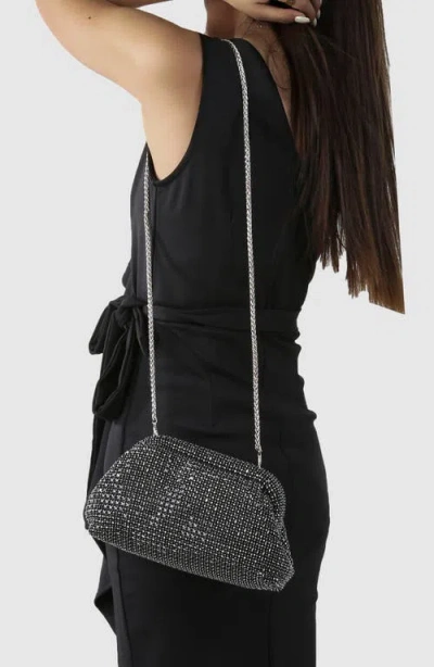 Berness Crystal Clutch In Black