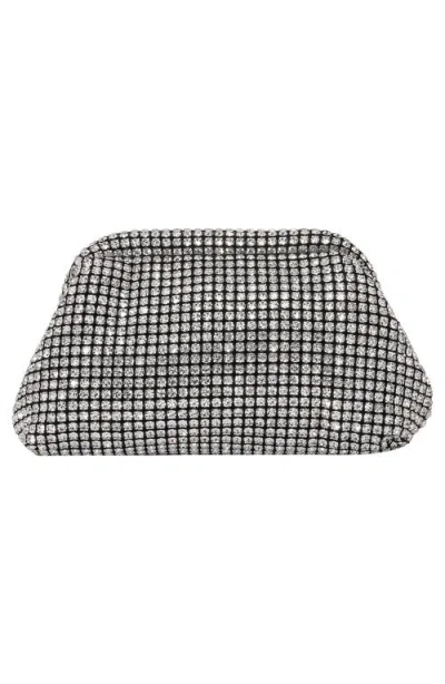 Berness Crystal Clutch In Silver