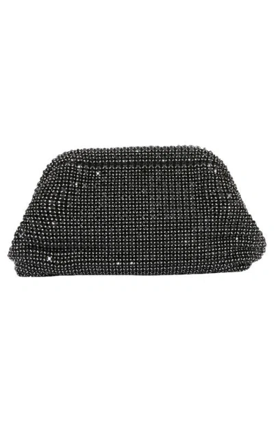 Berness Crystal Clutch In Black