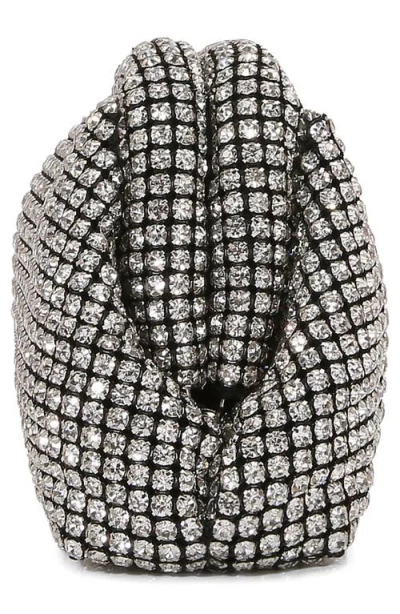 Berness Crystal Clutch In Silver