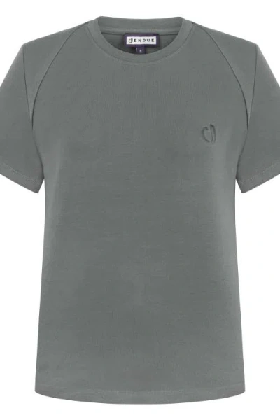 Jendue J Logo Oversize Basic T-shirt In White
