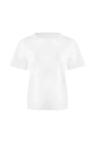 Jendue J Logo Oversize Basic T-shirt In White