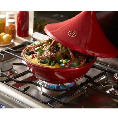 Emile Henry Ceramic Tagine In Red