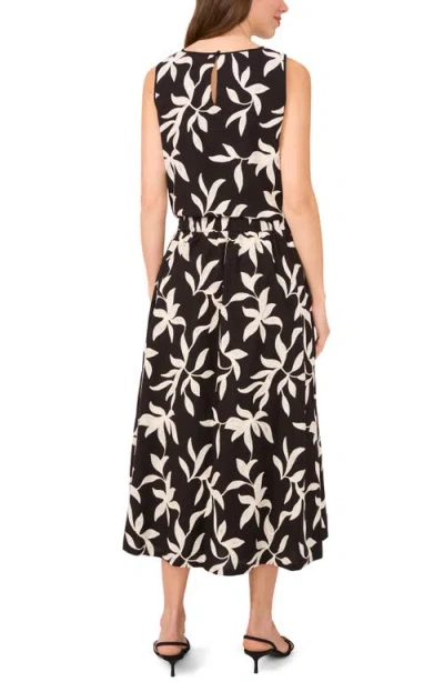 Halogenr Halogen(r) Embroidered Pull-on A-line Midi Skirt In Black