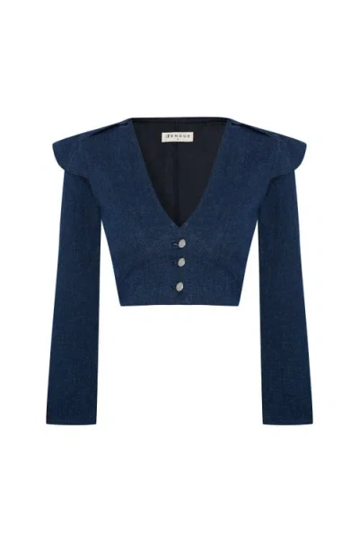 Jendue Us Harmony Denim Jacket In Blue