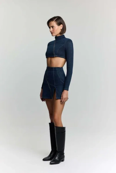 Jendue Us Spin Denim Jacket In Blue
