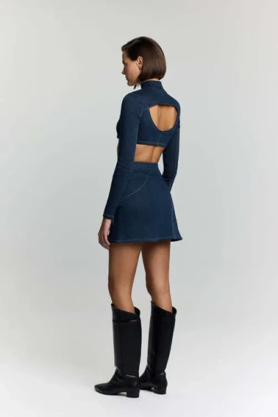 Jendue Us Spin Denim Jacket In Blue