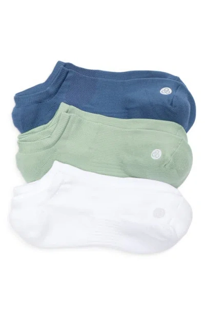 Zella 3-pack Low Training Socks In Green