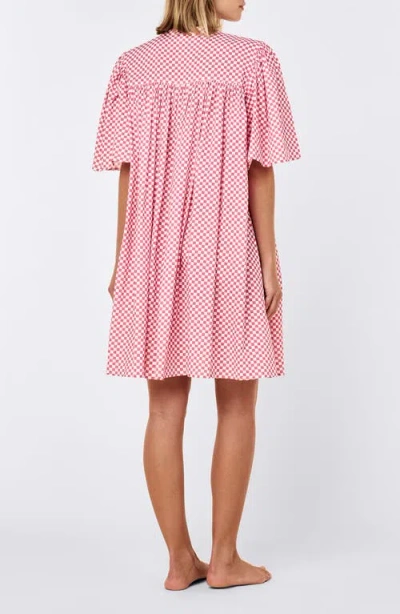 Papinelle Anais Gathered Nightie Nightgown In Pink