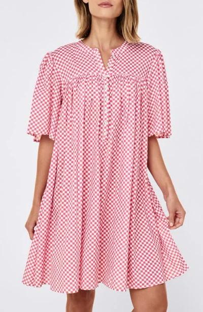 Papinelle Anais Gathered Nightie Nightgown In Pink