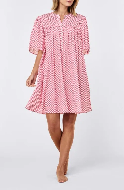 Papinelle Anais Gathered Nightie Nightgown In Pink