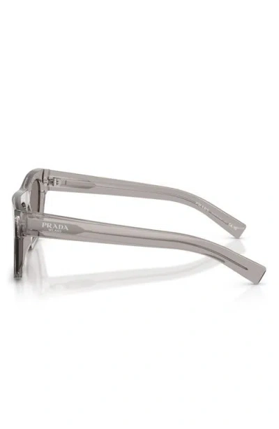 Prada 54mm Rectangular Sunglasses In Gray