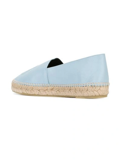 Shop Kenzo Tiger Espadrilles In Blue