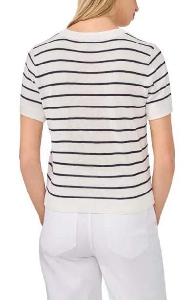 Halogenr Halogen(r) Stripe Crewneck Sweater In White
