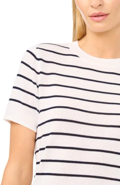 Halogenr Halogen(r) Stripe Crewneck Sweater In White
