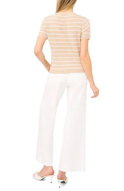Halogenr Halogen(r) Stripe Crewneck Sweater In Neutral