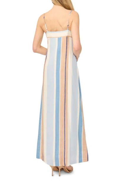 Halogenr Halogen(r) Vertical Stripe Maxi Dress In Blue