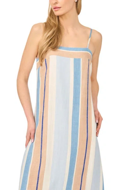 Halogenr Halogen(r) Vertical Stripe Maxi Dress In Blue