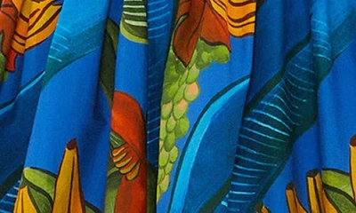 Farm Rio Banana Grapes Blue Sleeveless Mini Dress Banana Grapes Blue
