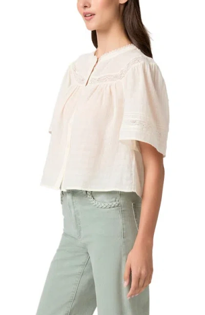 Paige Cotton Embroidered Pasadena Blouse In White