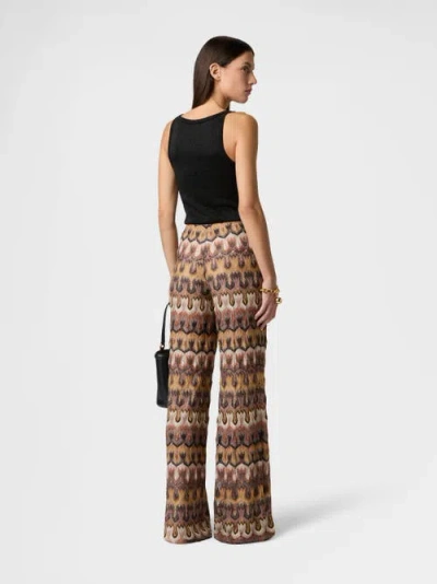 Missoni Patterned Trousers In Brown