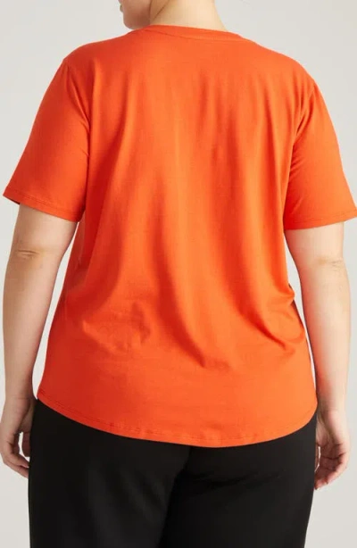 Universal Standard V-rex Tee In Orange