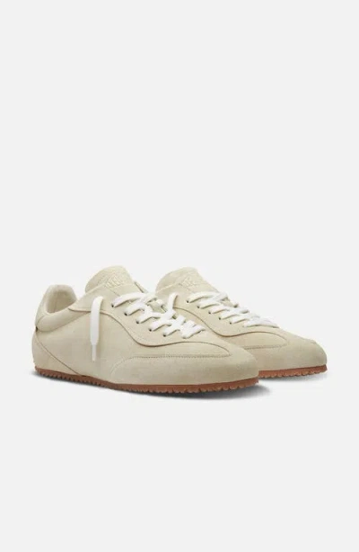 Axel Arigato Daze Runner Beige Sneaker With Logo On The Tongue And Grooved Sole In Suede Man In Neutral