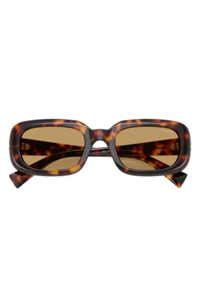 Miu Miu Square-frame Acetate Sunglasses In Brown
