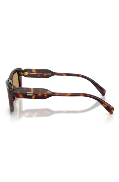 Miu Miu 56mm Rectangular Sunglasses In Multi