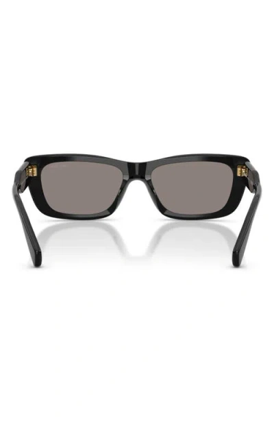 Miu Miu 56mm Rectangular Sunglasses In Black