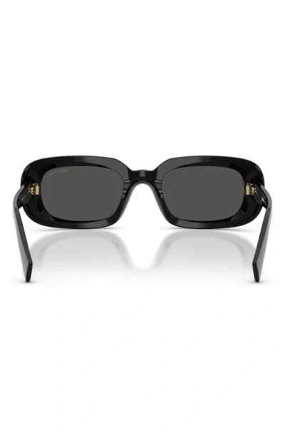 Miu Miu 52mm Rectangular Sunglasses In Black
