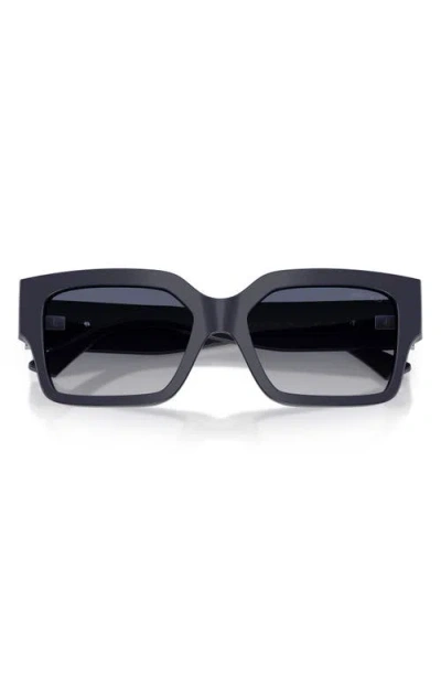 Jimmy Choo 55mm Rectangular Sunglasses In Gray
