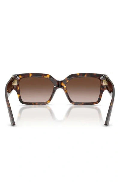 Jimmy Choo Rectangular-frame Sunglasses In Brown