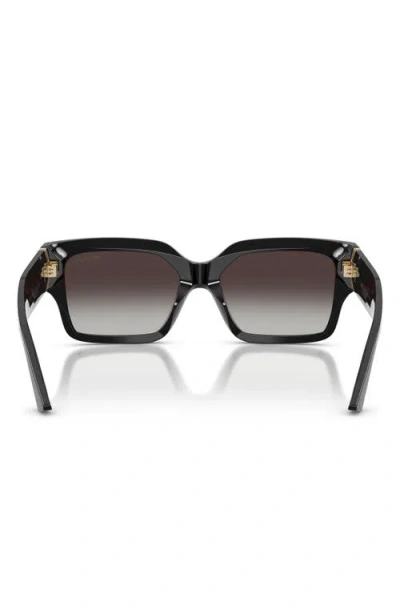 Jimmy Choo Rectangular-frame Sunglasses In Black