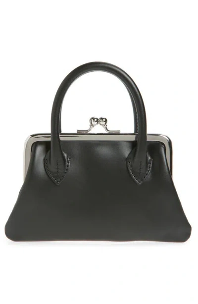 Comme Des Garçons Medium Frame Top Handle Bag In Black