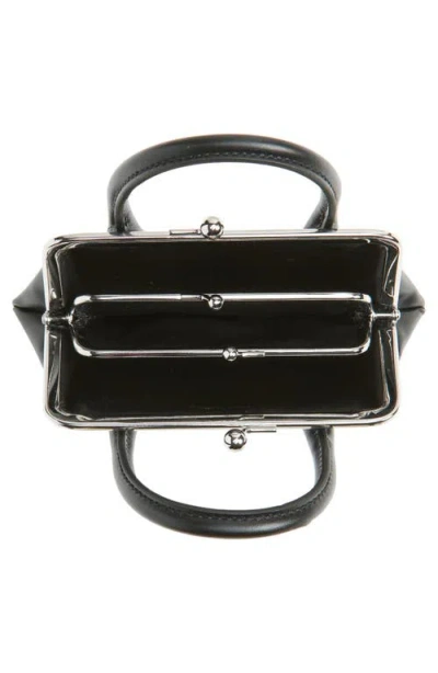 Comme Des Garçons Medium Frame Top Handle Bag In Black