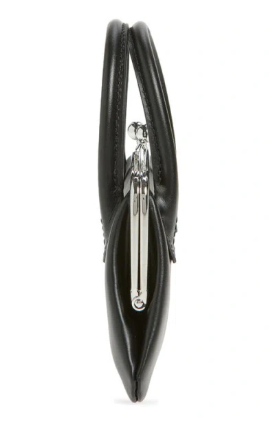 Comme Des Garçons Medium Frame Top Handle Bag In Black