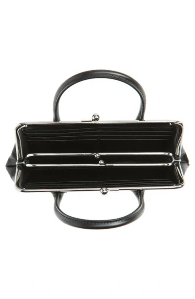 Comme Des Garçons Large Frame Top Handle Bag In Black