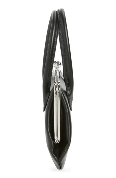 Comme Des Garçons Large Frame Top Handle Bag In Black