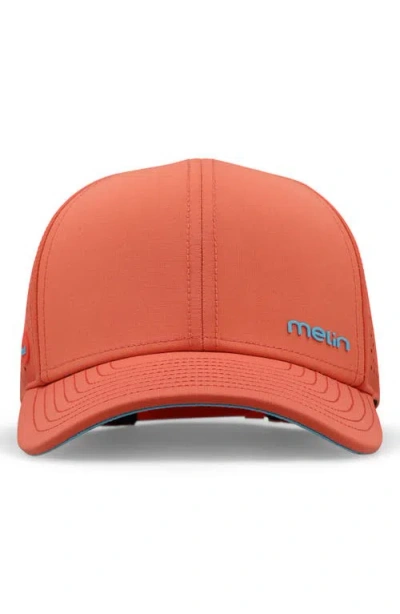 Melin Hydro Compass Snapback Cap In Orange