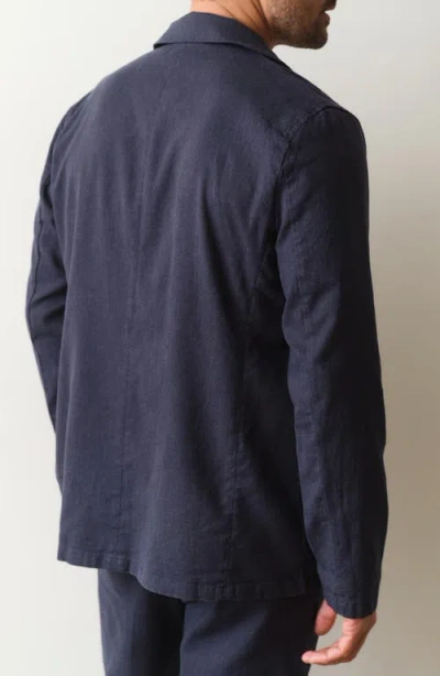 Marine Layer Hemp Blend Blazer In Blue