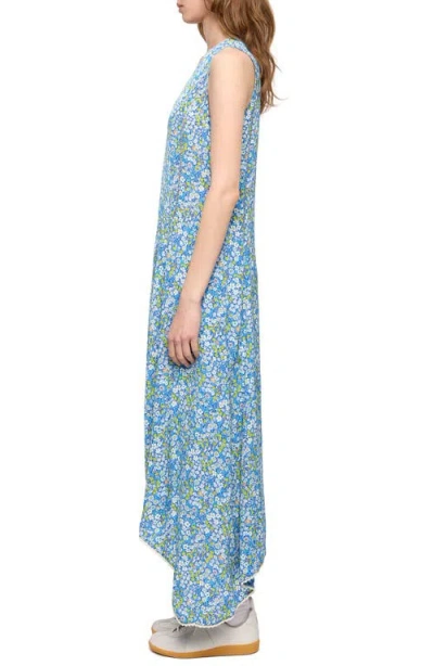 Zadig & Voltaire Womens Pear Rerol Floral-print Woven Midi Dress Xs In Blue