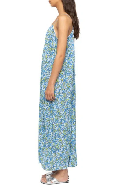 Zadig & Voltaire Womens Pear Ristym Printed Woven Maxi Dress In Blue